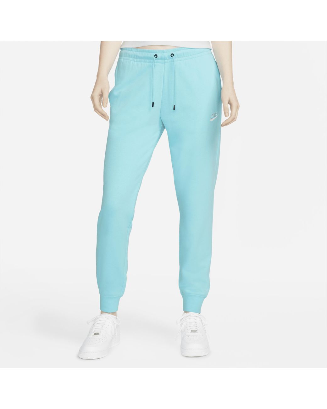 Nike Sportswear Essential Fleece Pants In Blue, Lyst