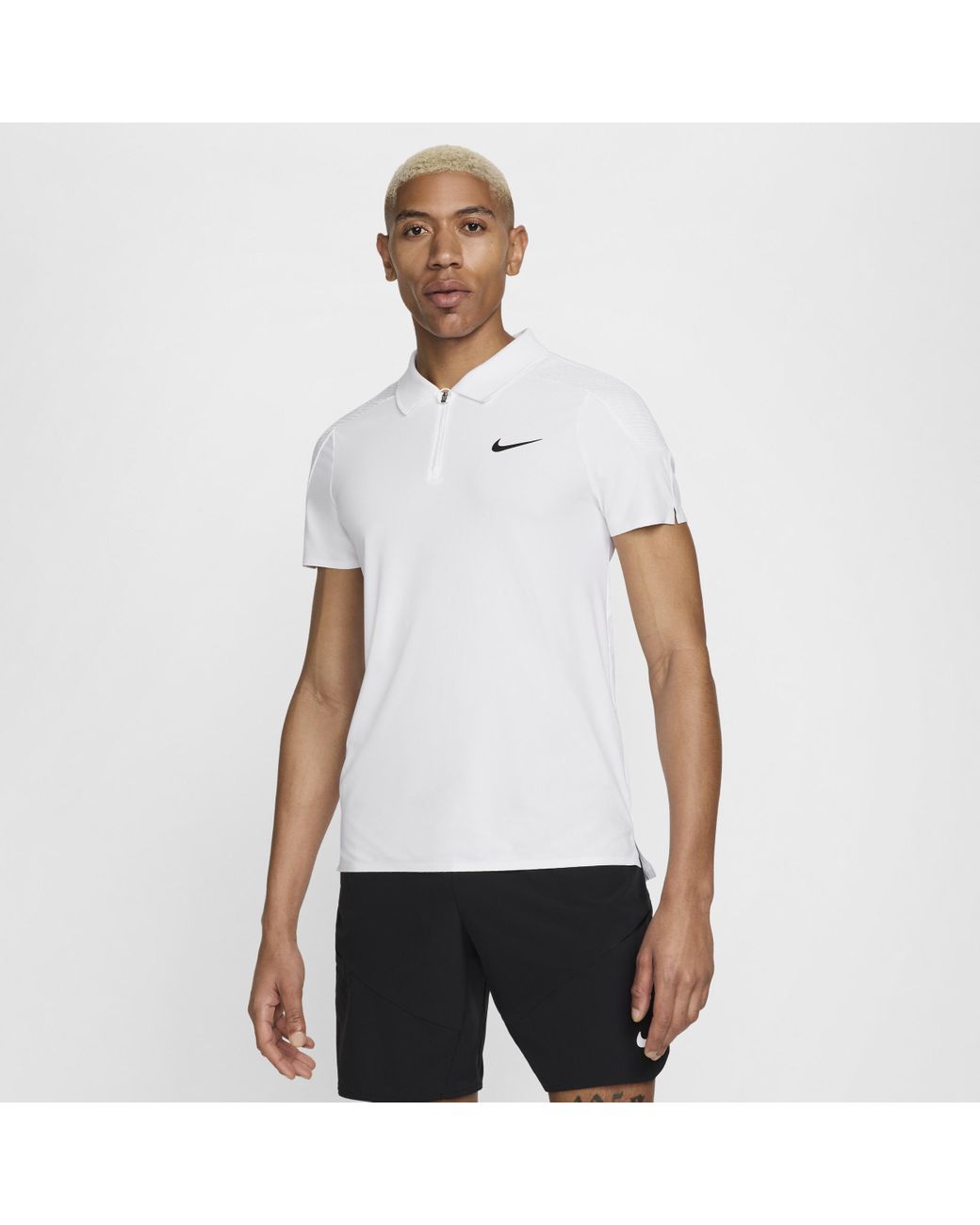 Nike Court Slam Dri Fit Adv Tennis Polo in White for Men Lyst UK