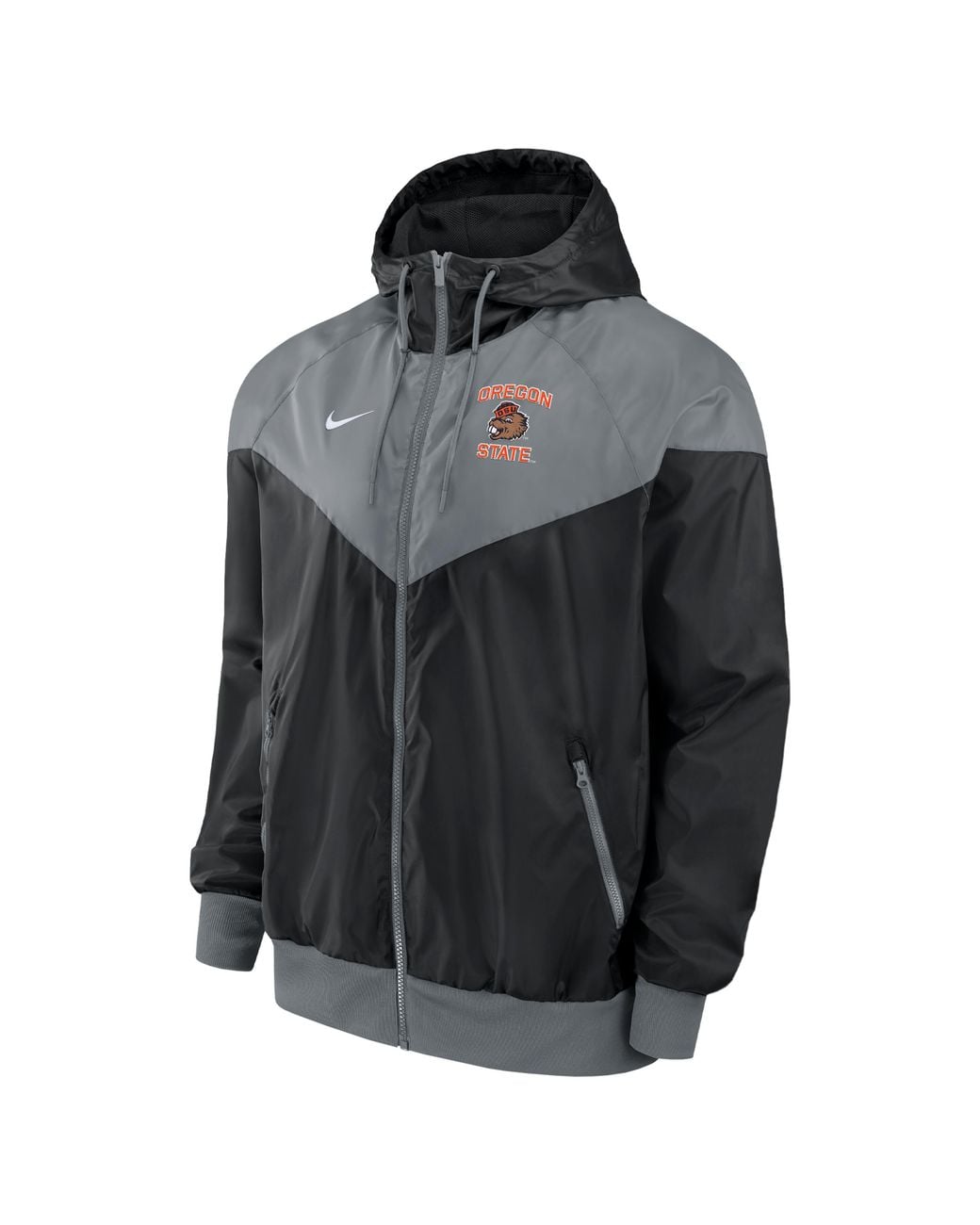 Nike Black Oregon State Windrunner College Lined Jacket for men