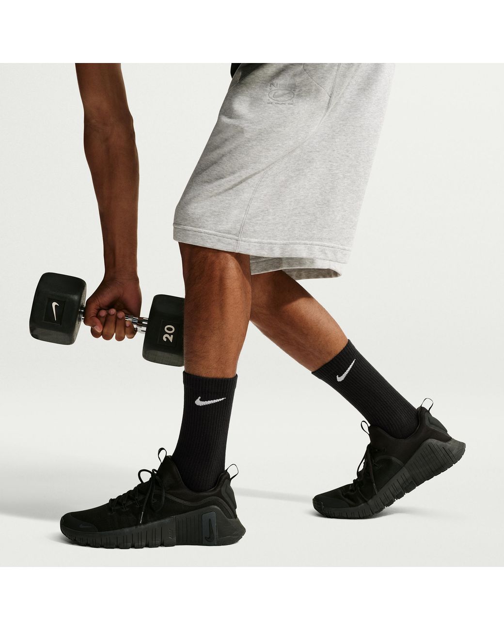 Nike Black Everyday Elevated Crew Socks (3 Pairs)