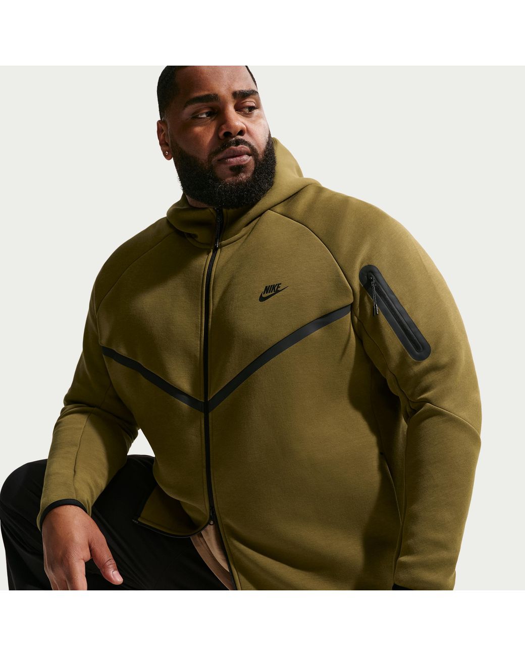 Nike White Tech Fleece Windrunner Full-Zip Jacket for men