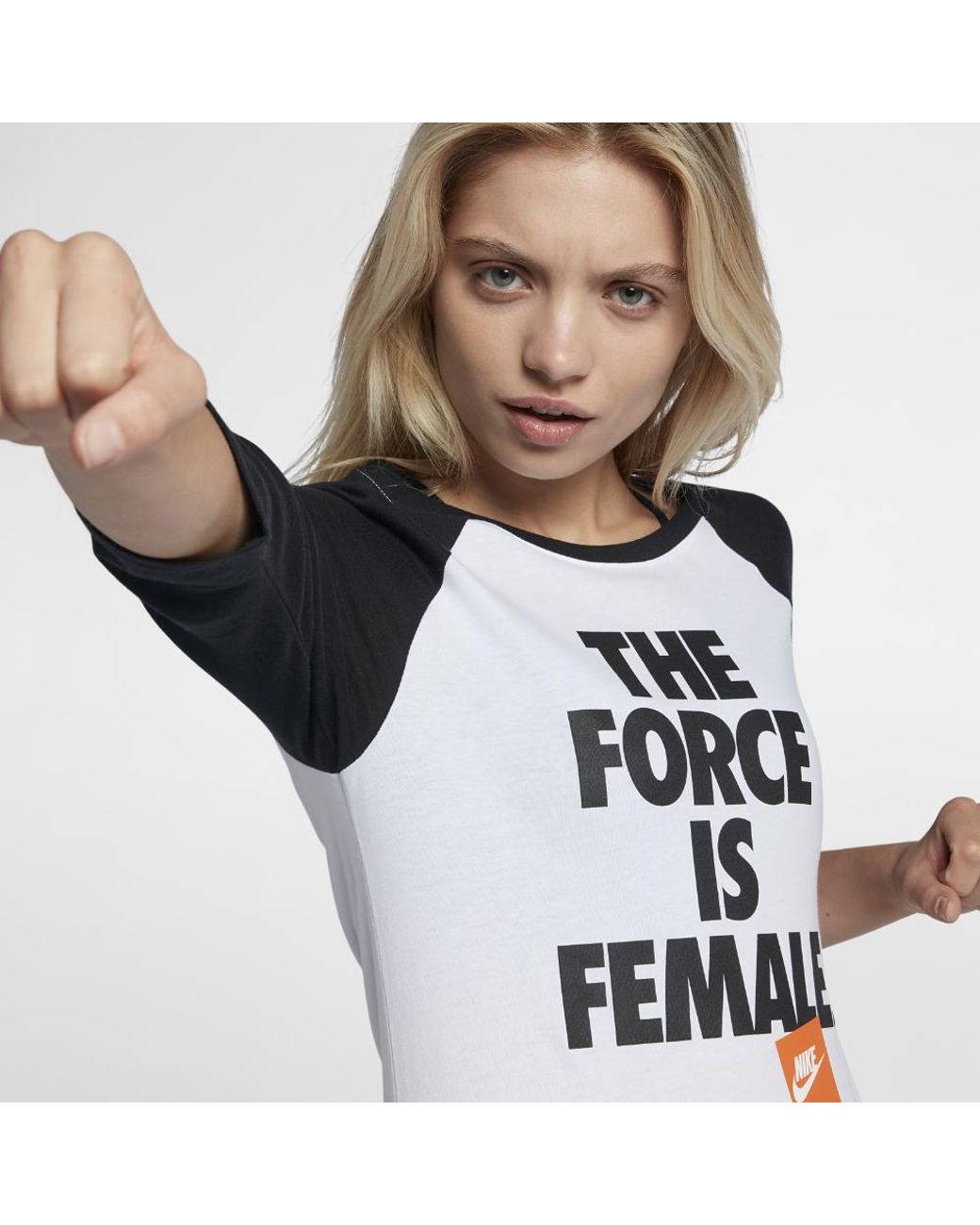 Nike "the Force Is Female" Women's T-shirt in Black | Lyst
