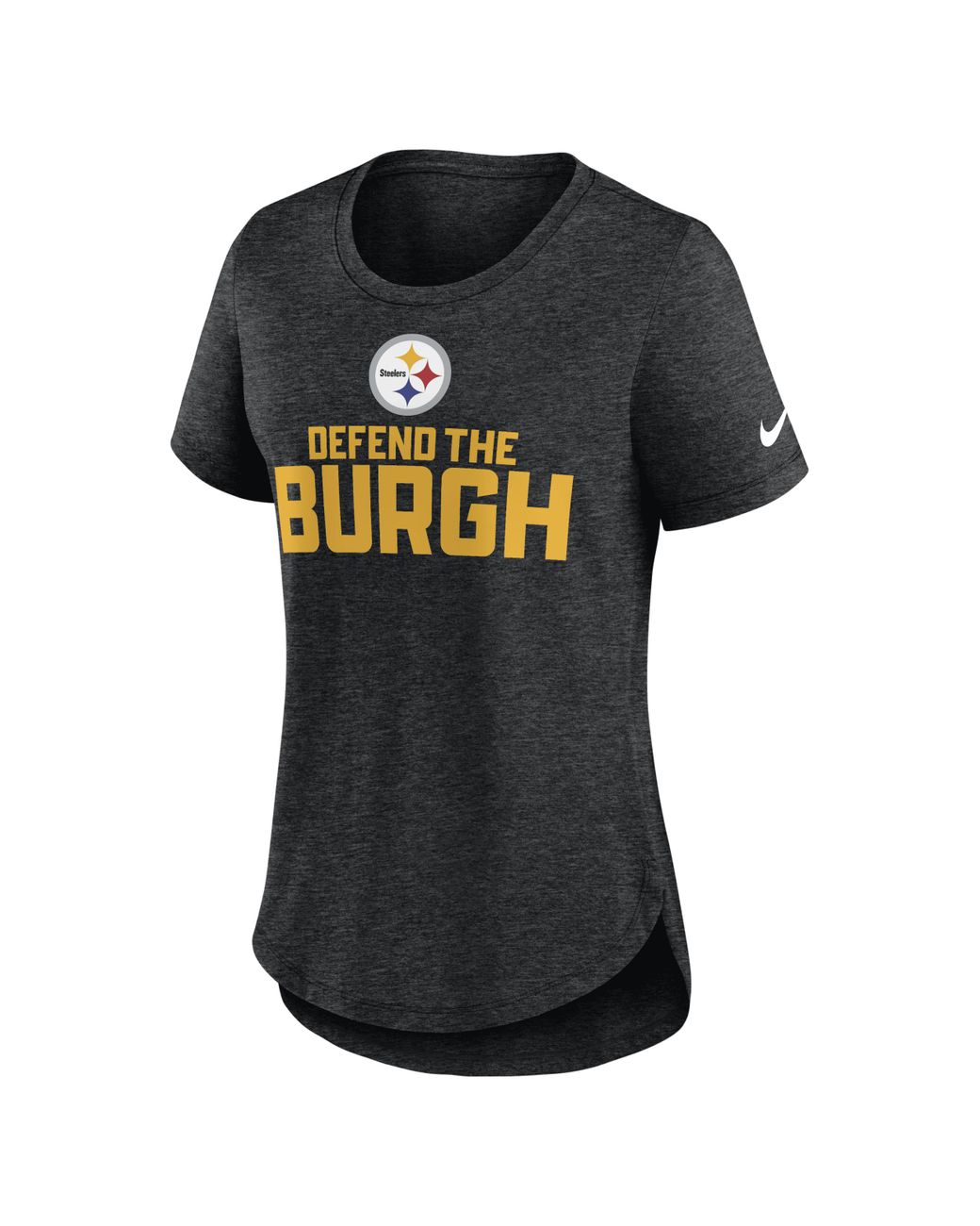 Pittsburgh Steelers Women's Retro Vintage T-Shirt (Black Wash