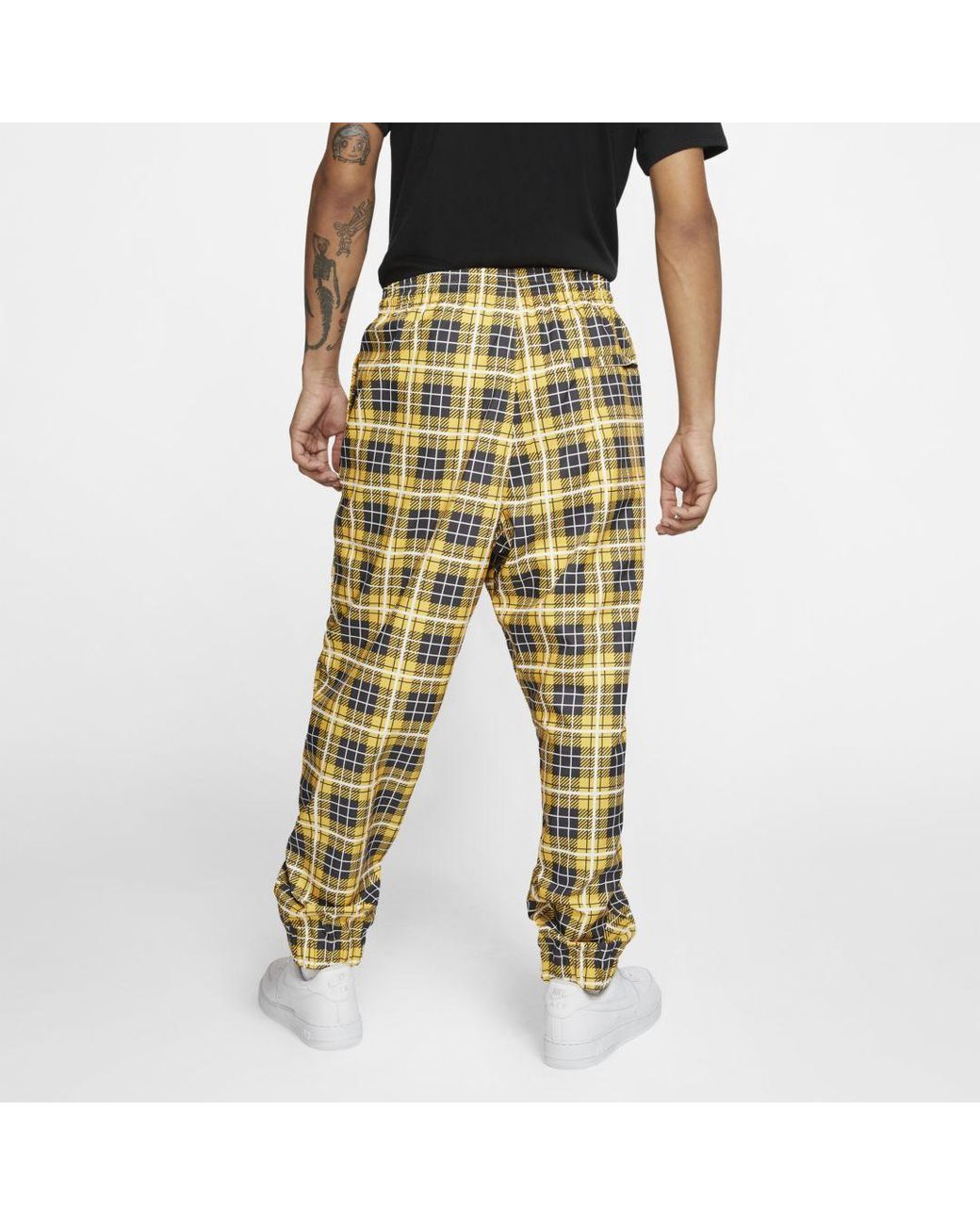 Nike Woven Plaid Track Pants for Men | Lyst