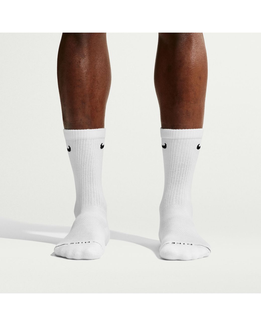 Nike White Everyday Elevated Crew Socks (6 Pairs)