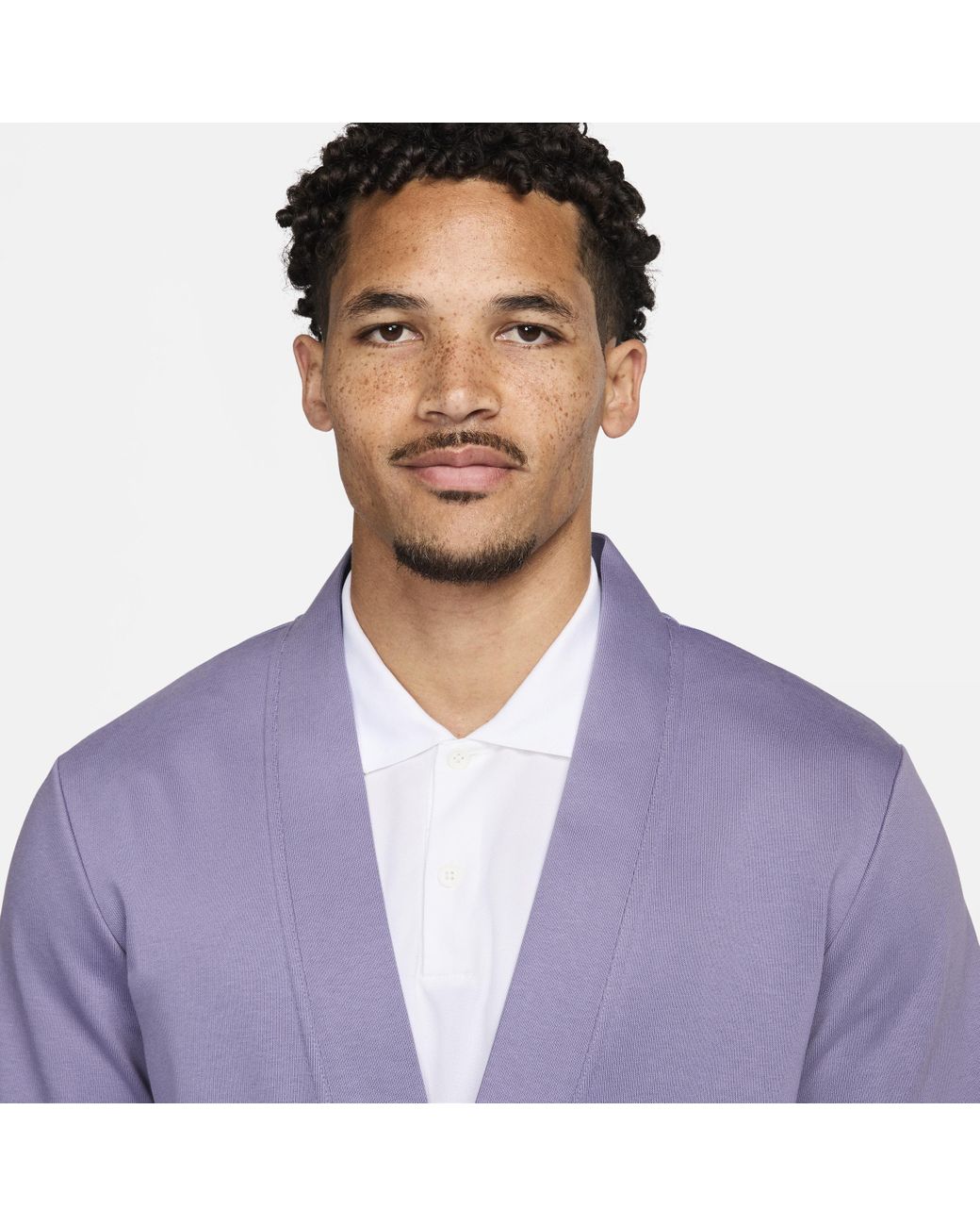 Nike Dri-Fit Standard Issue Golf Cardigan in Purple for Men