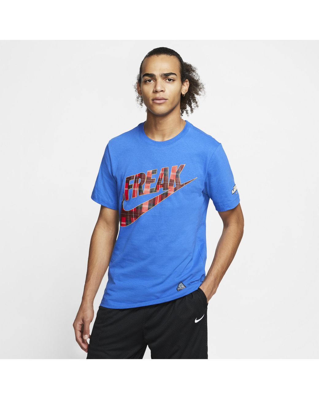 Nike Giannis Swoosh Freak Basketball T-shirt In Blue, for Men | Lyst