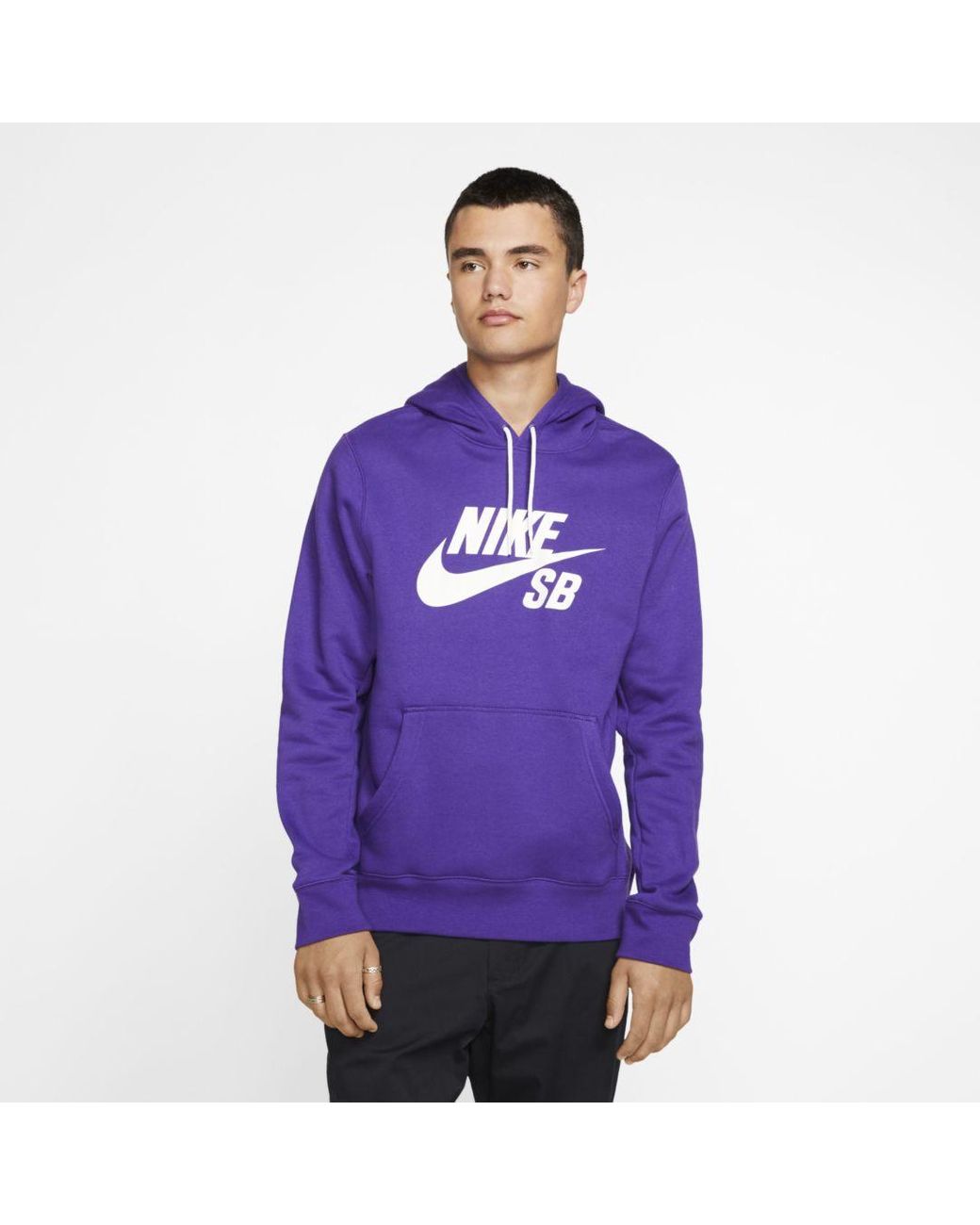 Excentriek Zeehaven verdiepen Nike Sb Icon Pullover Skate Hoodie in Purple for Men | Lyst