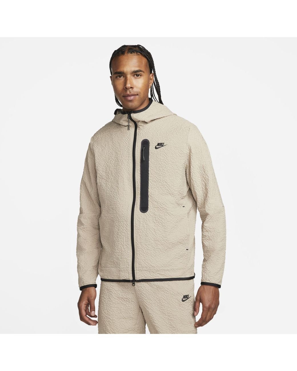 Nike Sportswear Tech Essentials Lined Woven Full-zip Hooded Jacket ...