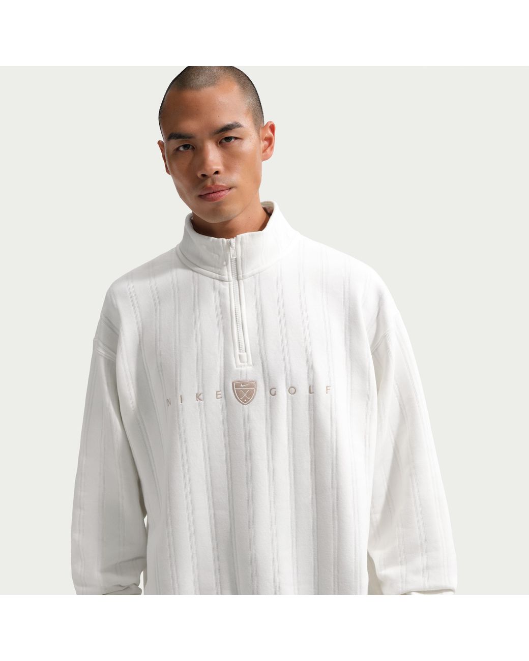 #FR2 GOLF スウェット ホワイト Nike Fairway Fresh Therma-Fit Oversized 1/2-Zip Golf Top in White