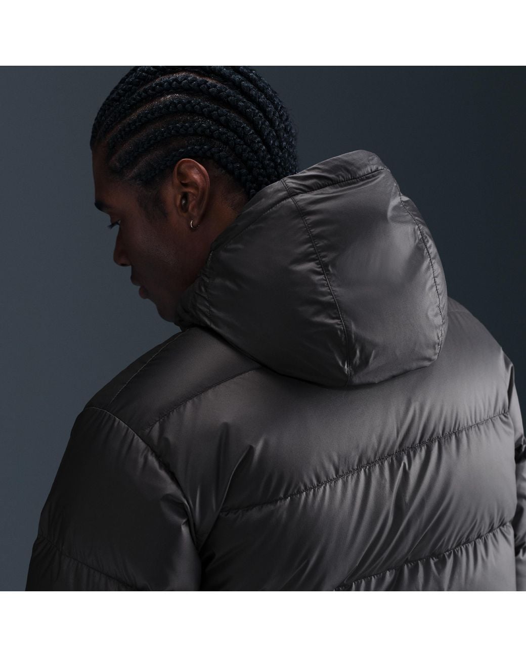 Nike Black Windrunner Down Jacket for men