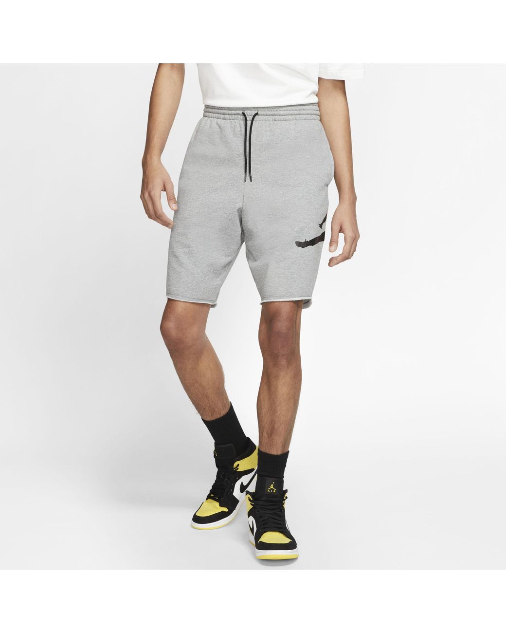 jordan shorts grey