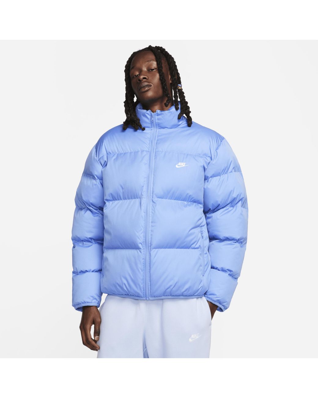 Nike Sportswear Club Puffer Jacket in Blue for Men | Lyst UK