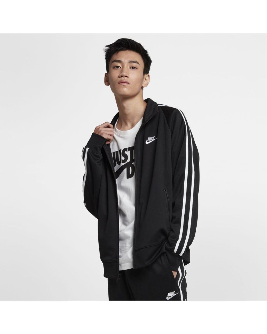 Nike Sportswear N98 Knit Warm-up Jacket (black) - Clearance Sale for Men |  Lyst