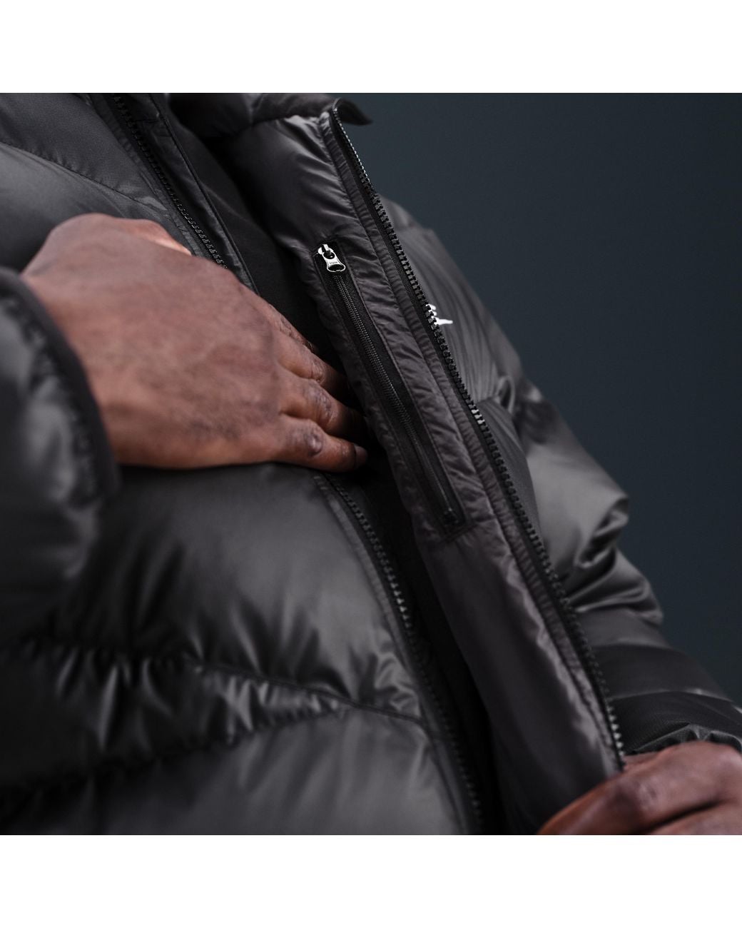 Nike Black Windrunner Down Jacket for men