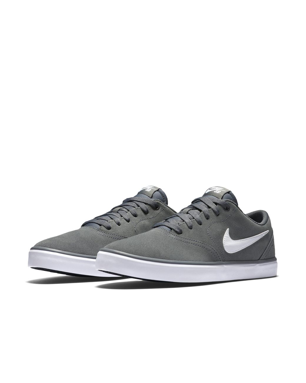 Nike Sb Check Solarsoft Skateboarding Shoe in Grey | Lyst UK