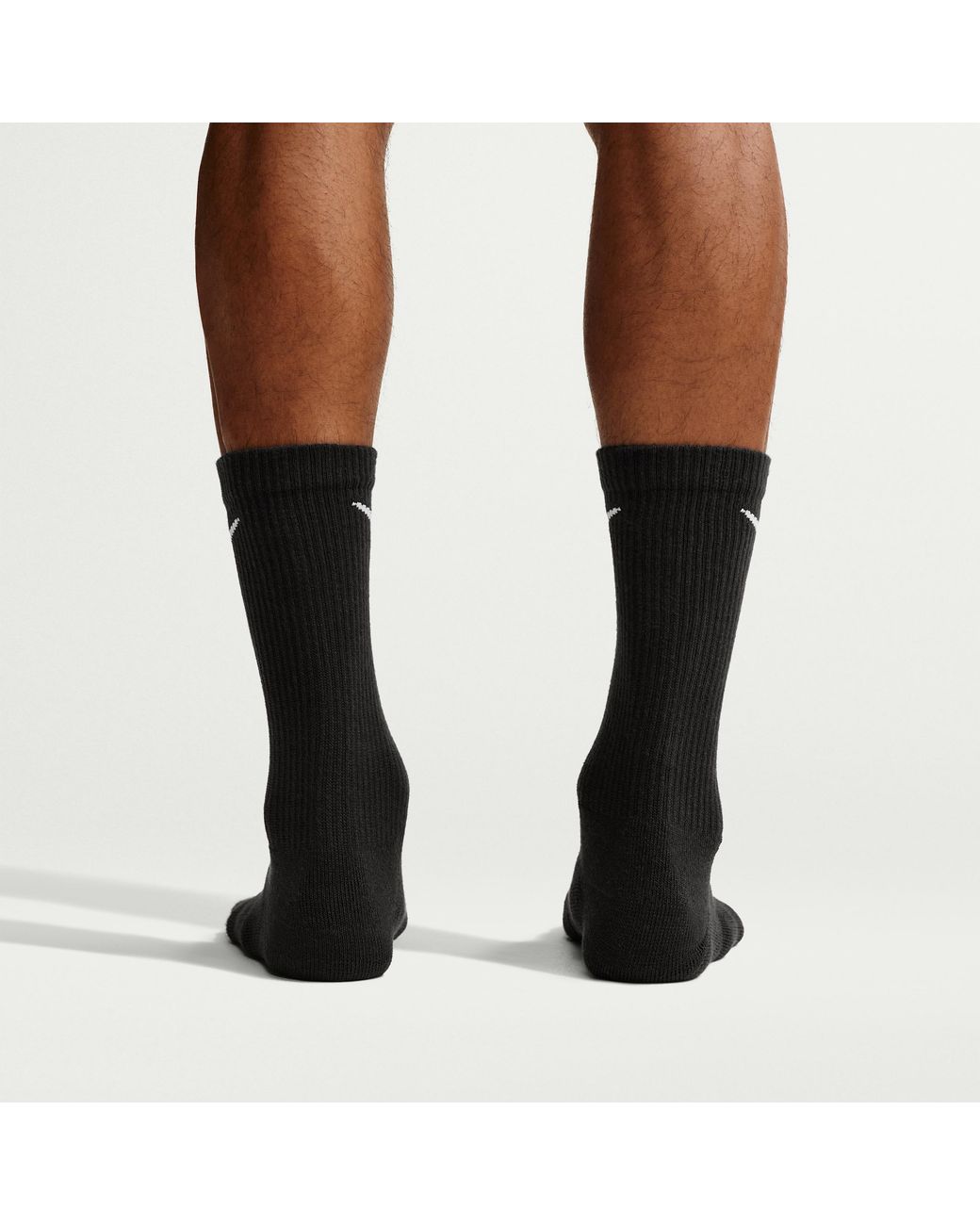 Nike Black Everyday Elevated Crew Socks (3 Pairs)