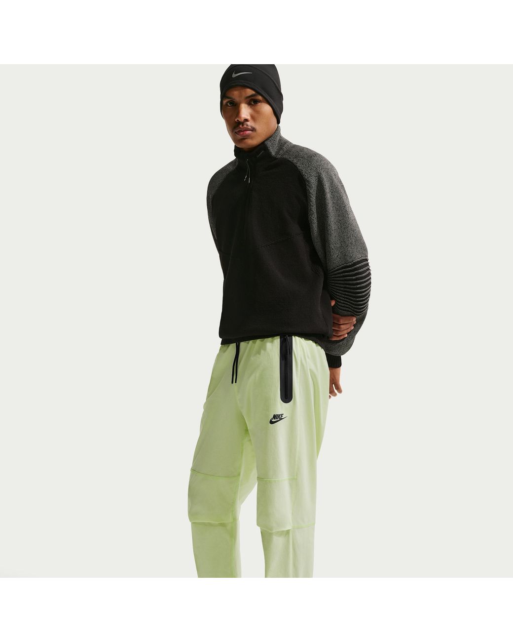 Nike Black Tech Woven Pants for men