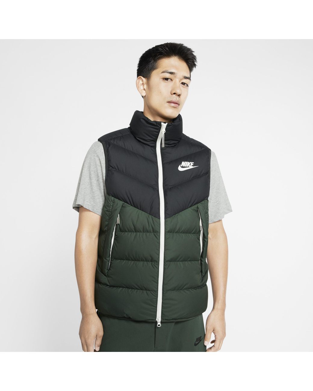 Nike Sportswear Windrunner Down Fill Vest in Black for Men | Lyst UK