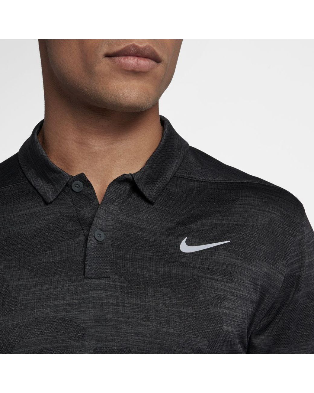 Nike Zonal Cooling Camo Golf Polo in Black for Men | Lyst