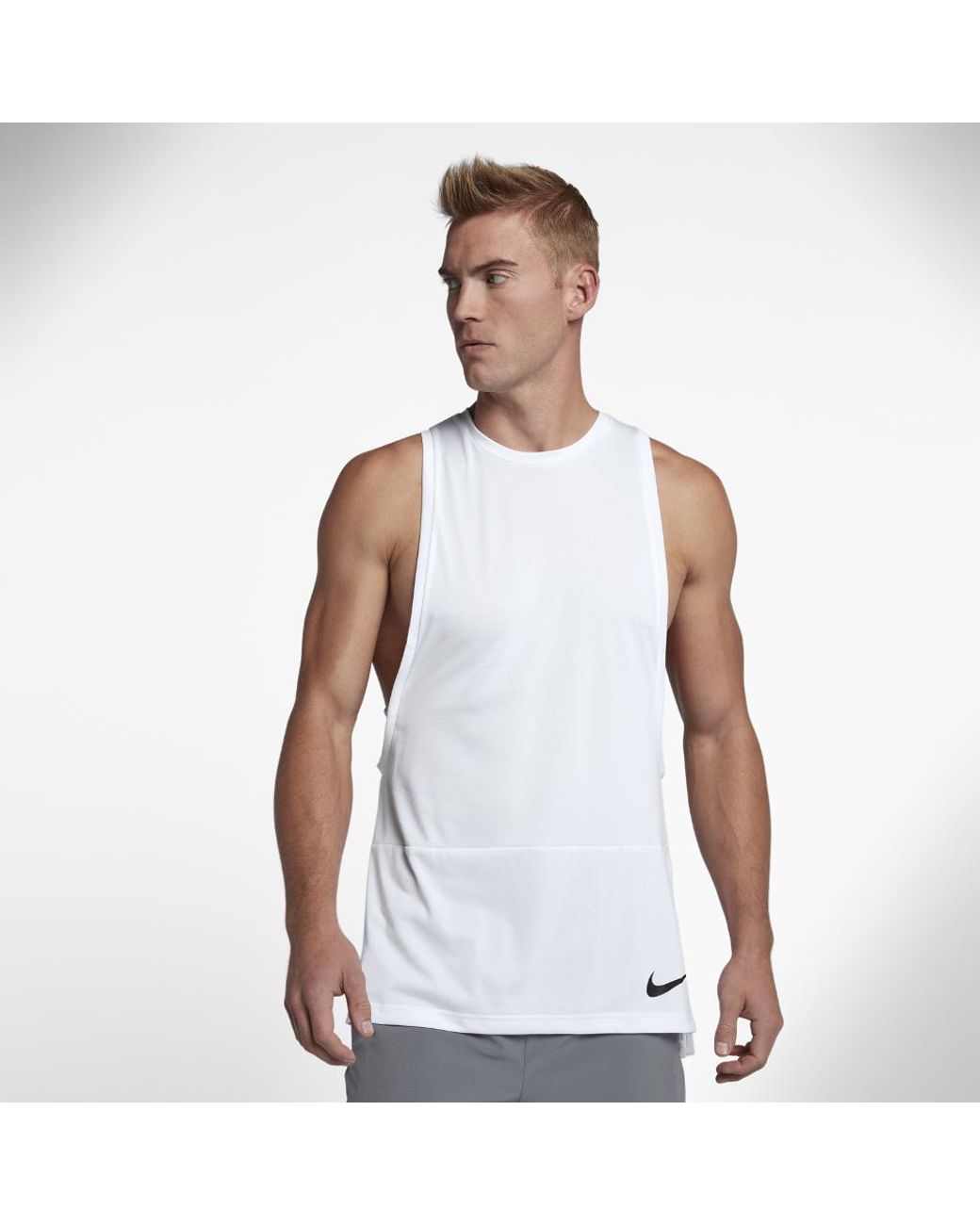 Nike Dry Muscle Men's Training Tank in White for Men | Lyst