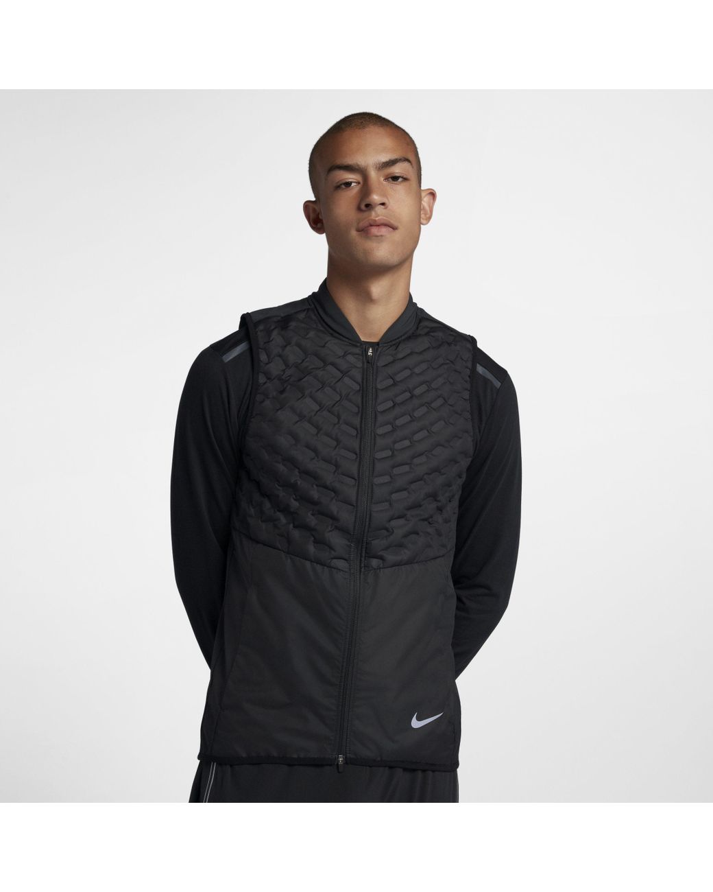 Nike Aeroloft Running Gilet in Black for Men | Lyst UK