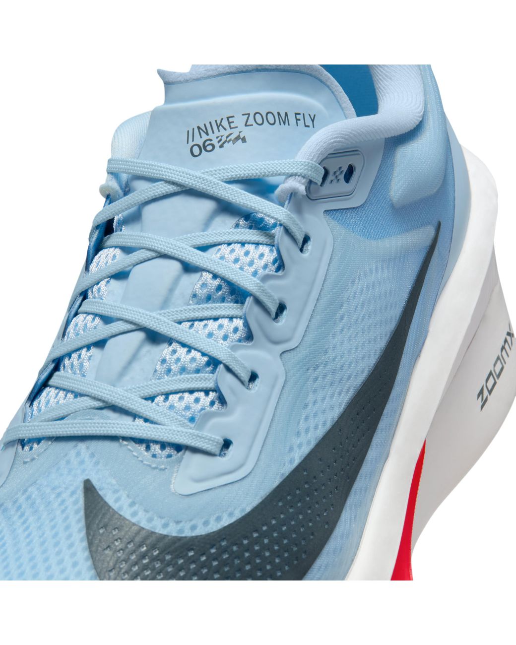 Nike Blue Zoom Fly 6 Road Racing Shoes for men
