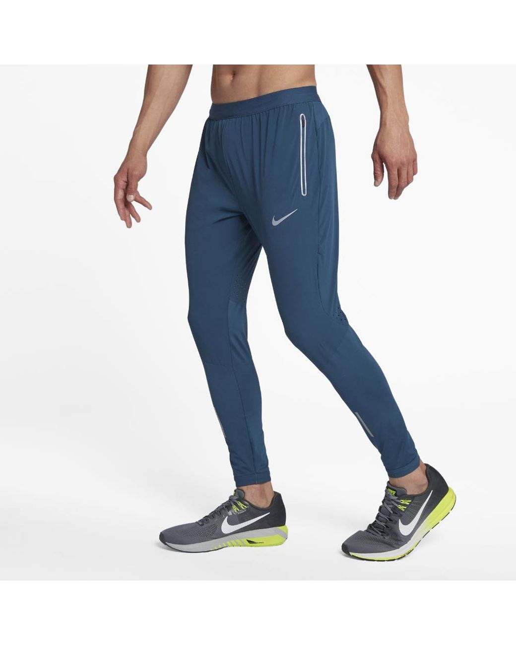 Nike Synthetic Swift Men's 27" Running Pants in Blue for Men | Lyst
