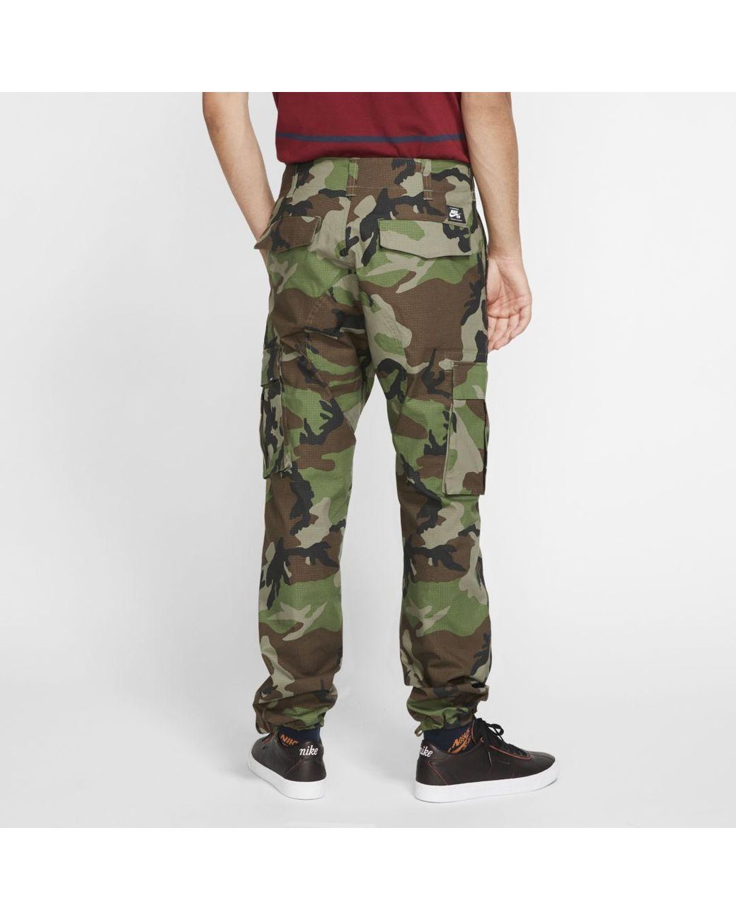 Nike Cotton Sb Flex Ftm Camo Skate Cargo Pants in Green for Men | Lyst
