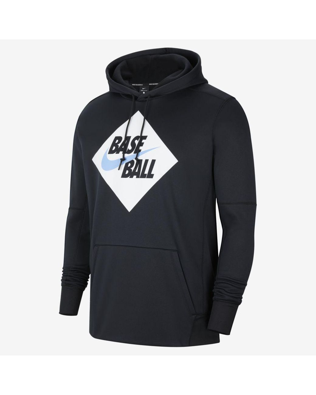 Nike Synthetic Therma Baseball Hoodie (black) for Men Lyst