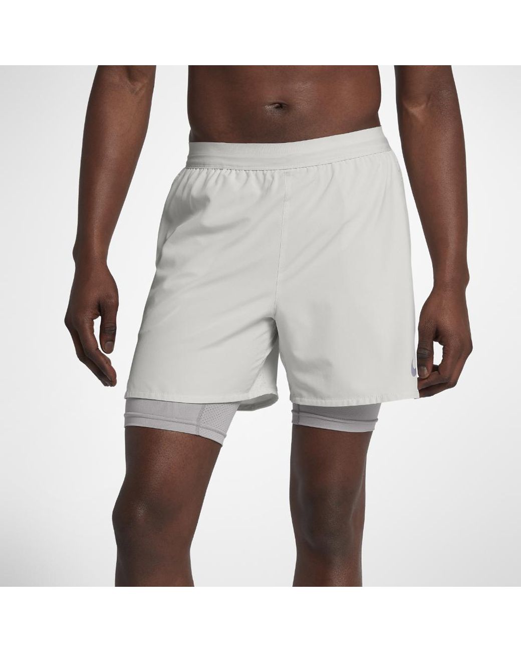 Nike Flex 2-in-1 Men's 5" Running Shorts Gray for Men |