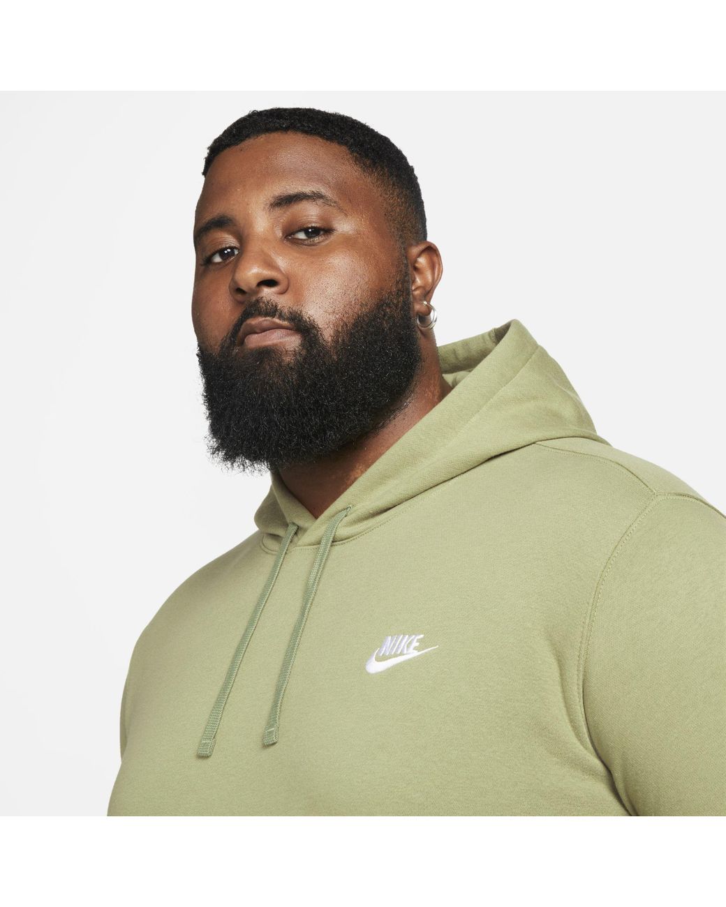 test Geometrie Min Nike Sportswear Club Fleece Pullover Hoodie in Green for Men | Lyst