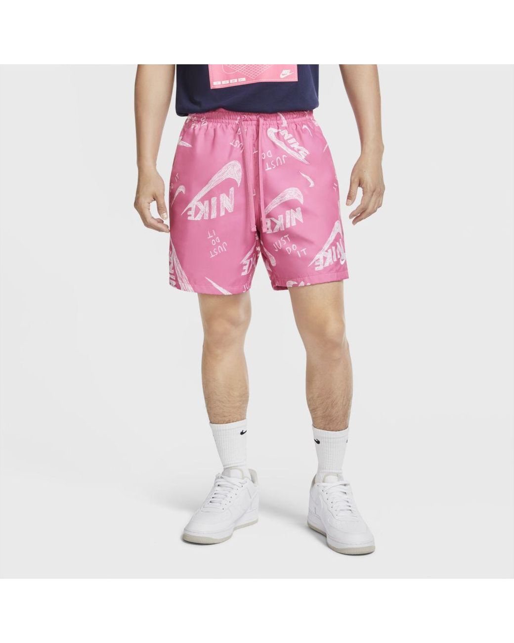 Nike Sportswear Print Shorts (pinksicle) for Men | Lyst