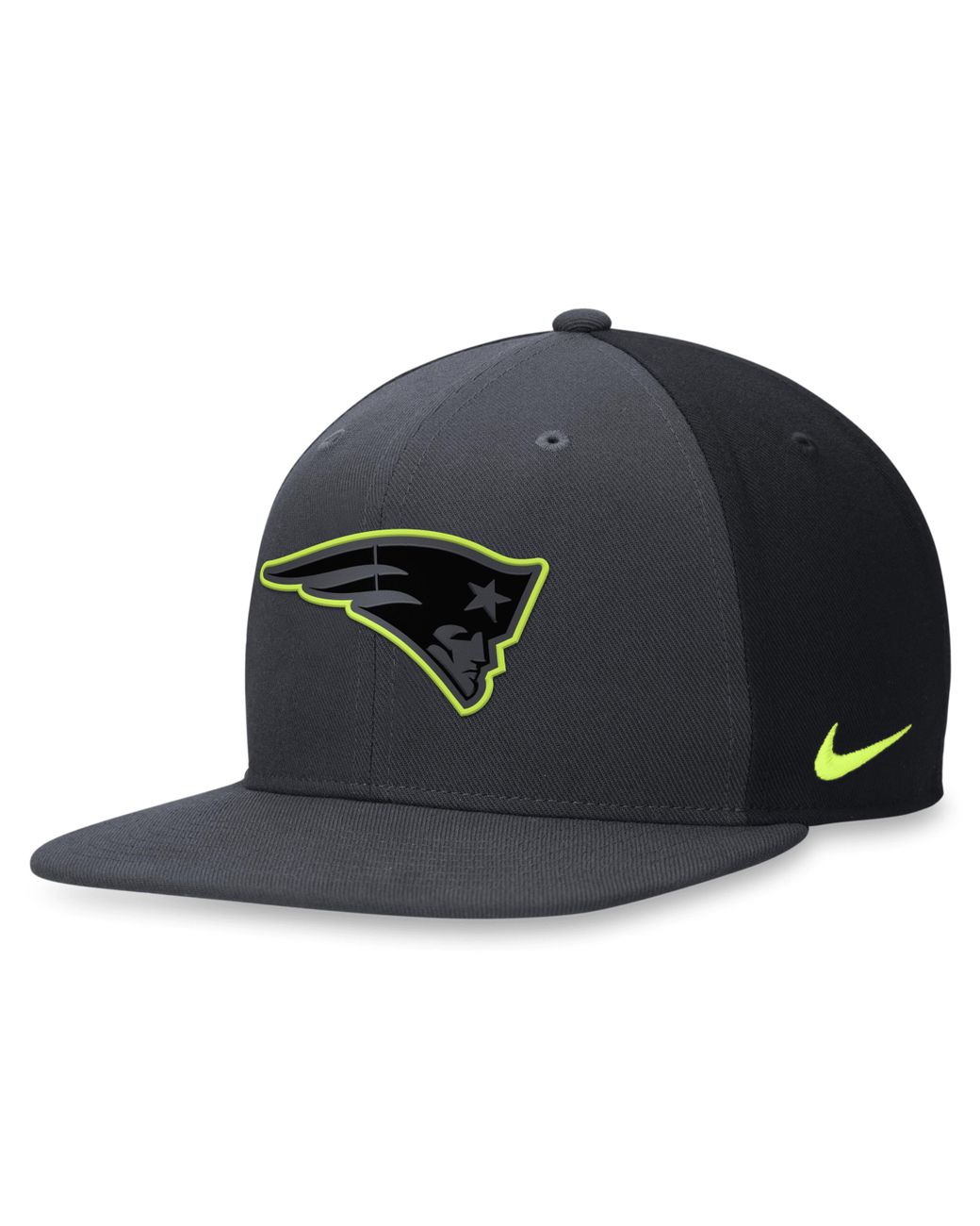 Nike New England Patriots Volt Dri fit Nfl Adjustable Hat in Black