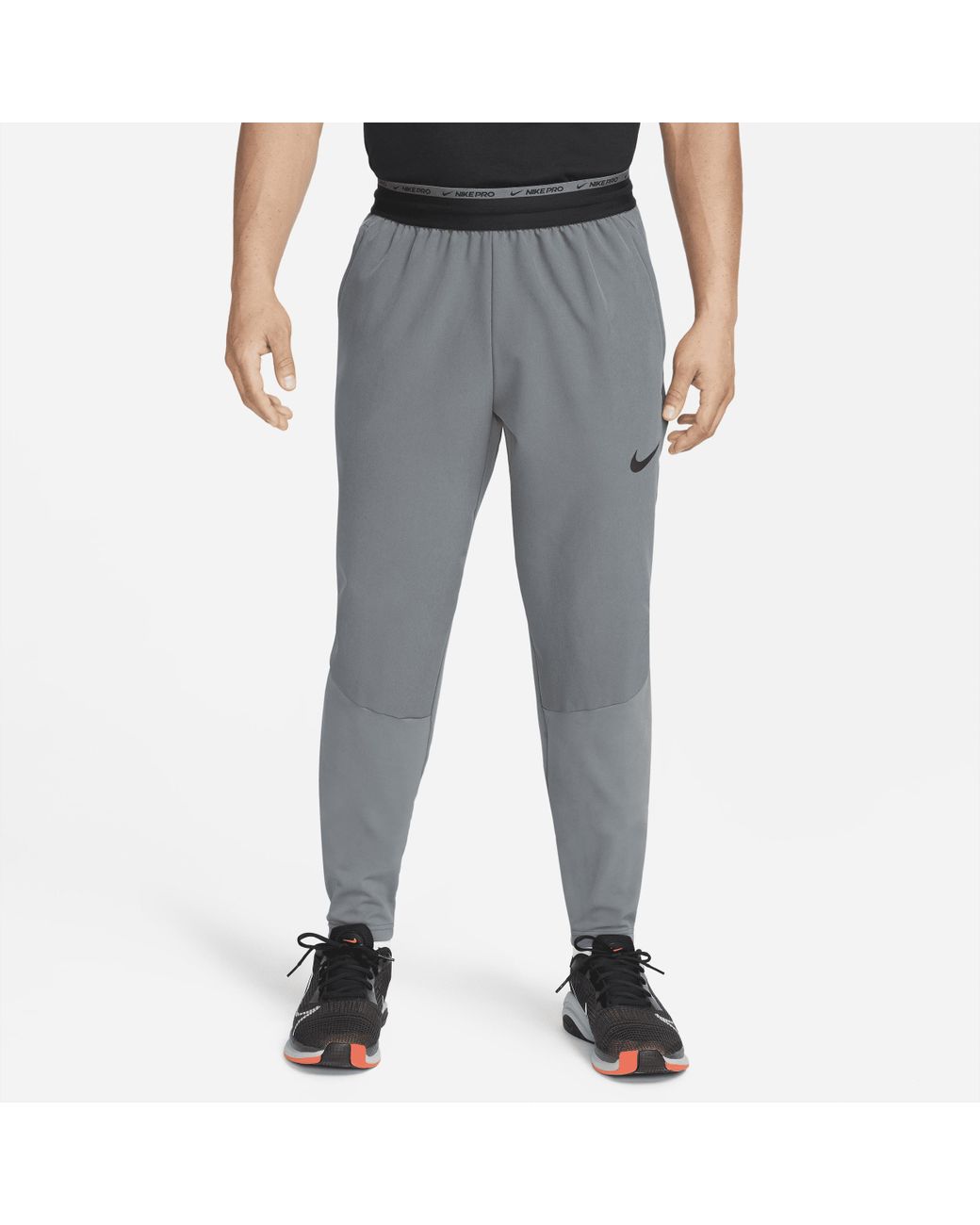 Nike Pro Training Drill Pants In Grey, in Gray for Men | Lyst
