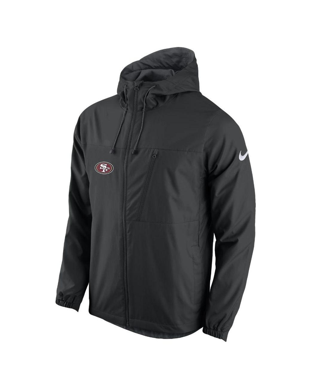 Nike Synthetic Av15 Winger (nfl 49ers) Men's Jacket in  Black/Anthracite/White (Black) for Men | Lyst