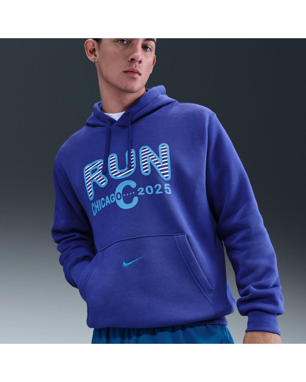blue purple nike hoodie