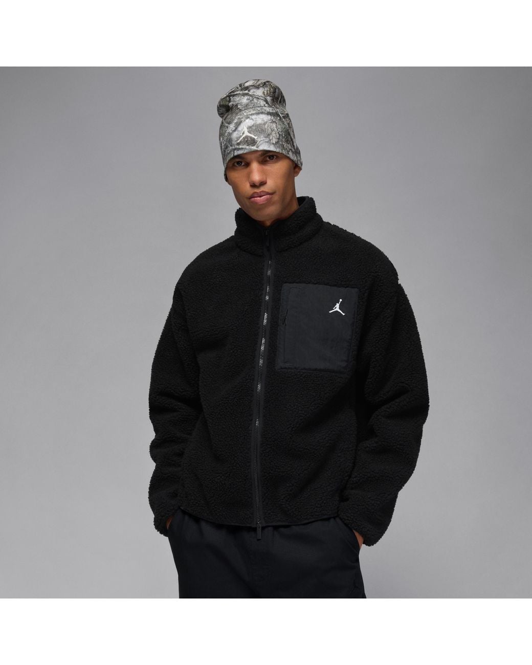 nike fluffy jacket mens