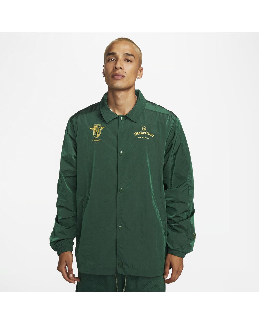 Nike Coaches Jacket In Green, for Men | Lyst