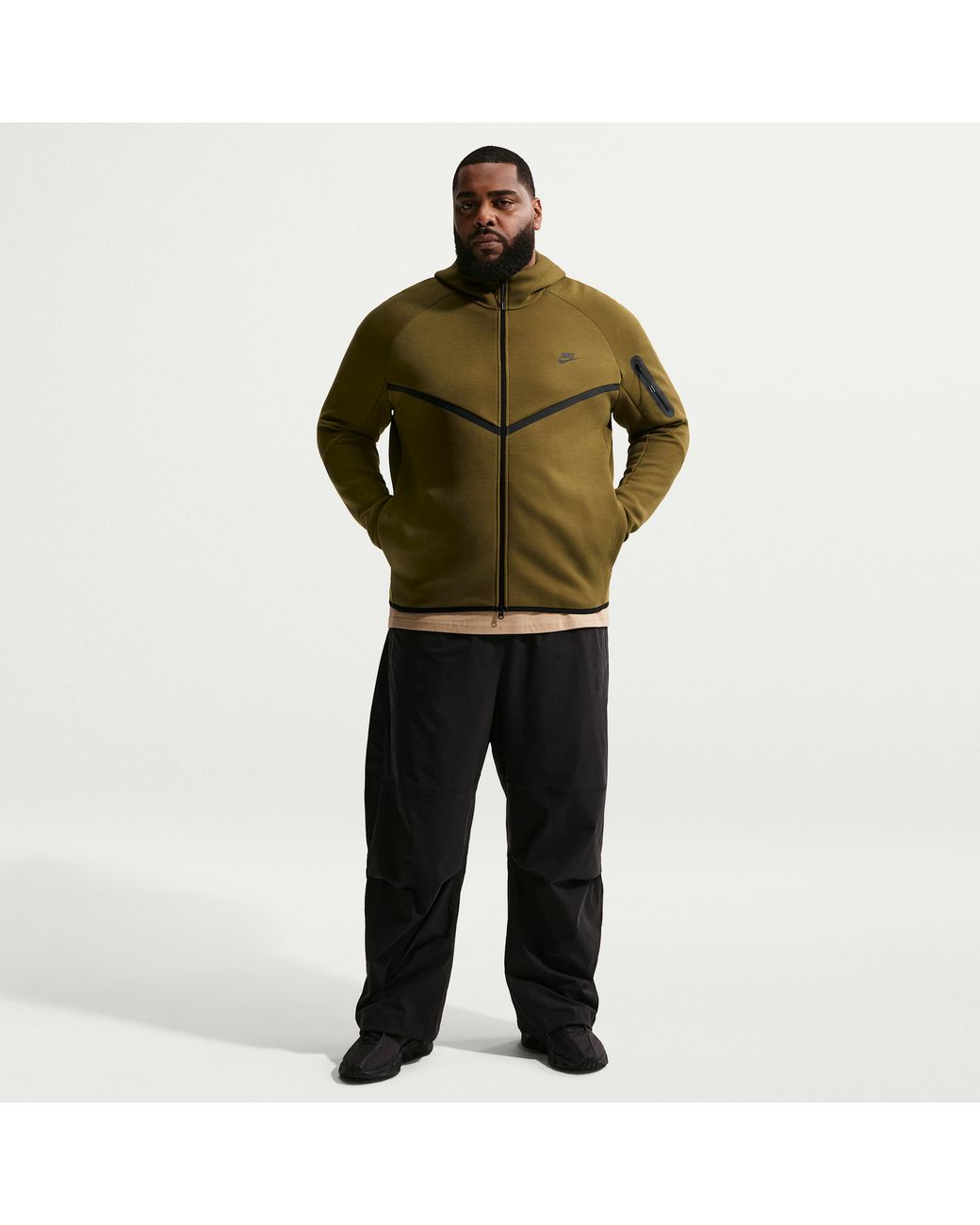 Nike White Tech Fleece Windrunner Full-Zip Jacket for men
