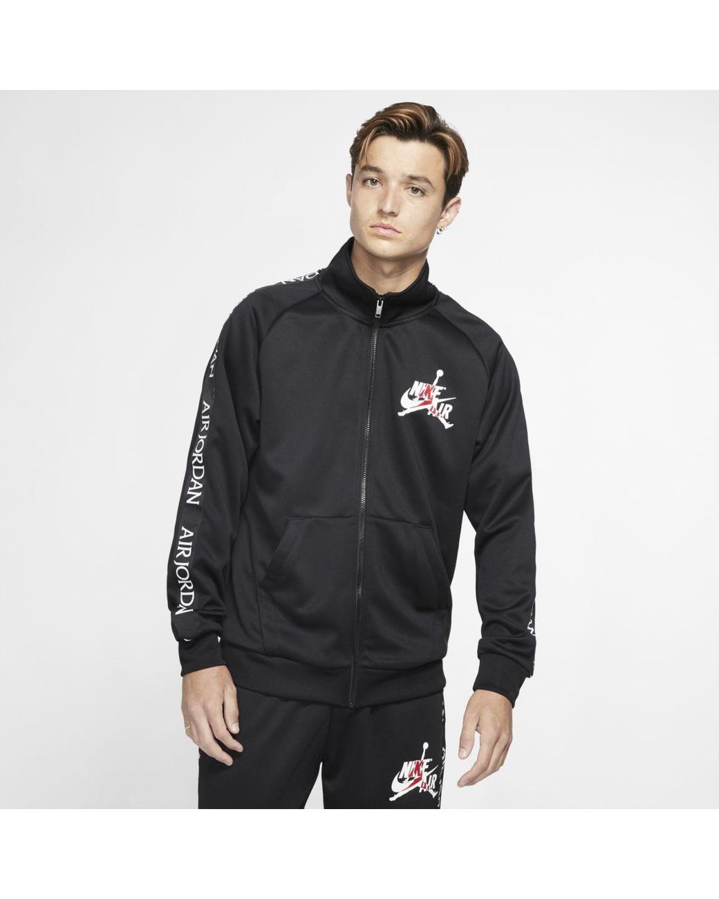 Nike Jordan Jumpman Classics Tricot Warm-up Jacket (black) - Clearance ...