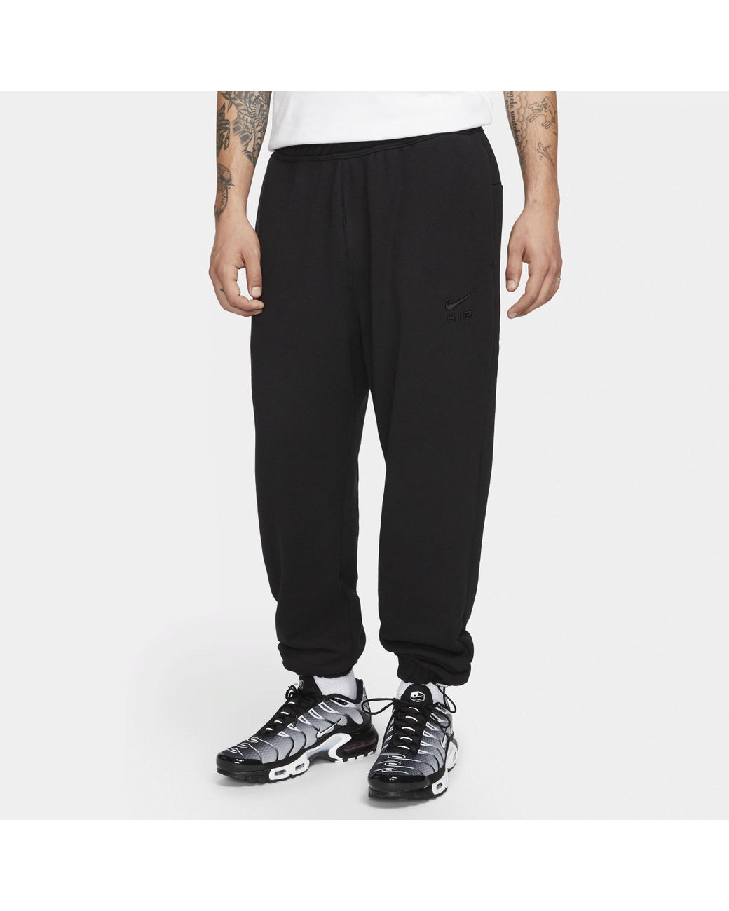 Nike Air French Terry Jogger Pants in Black for Men