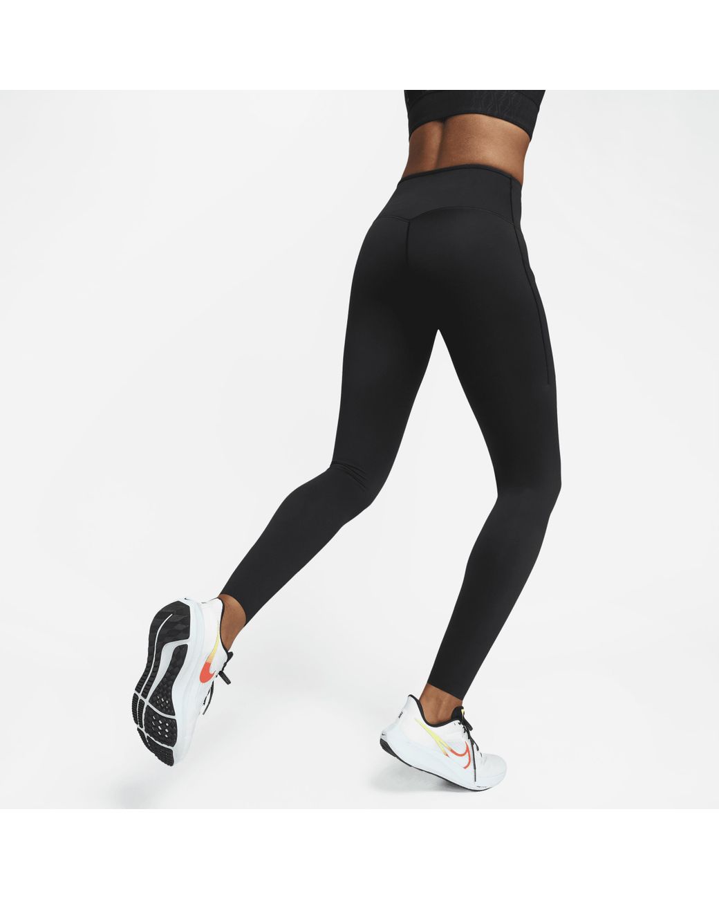 Nike Go Firm-support High-waisted Full-length Leggings With Pockets In  Black, | Lyst