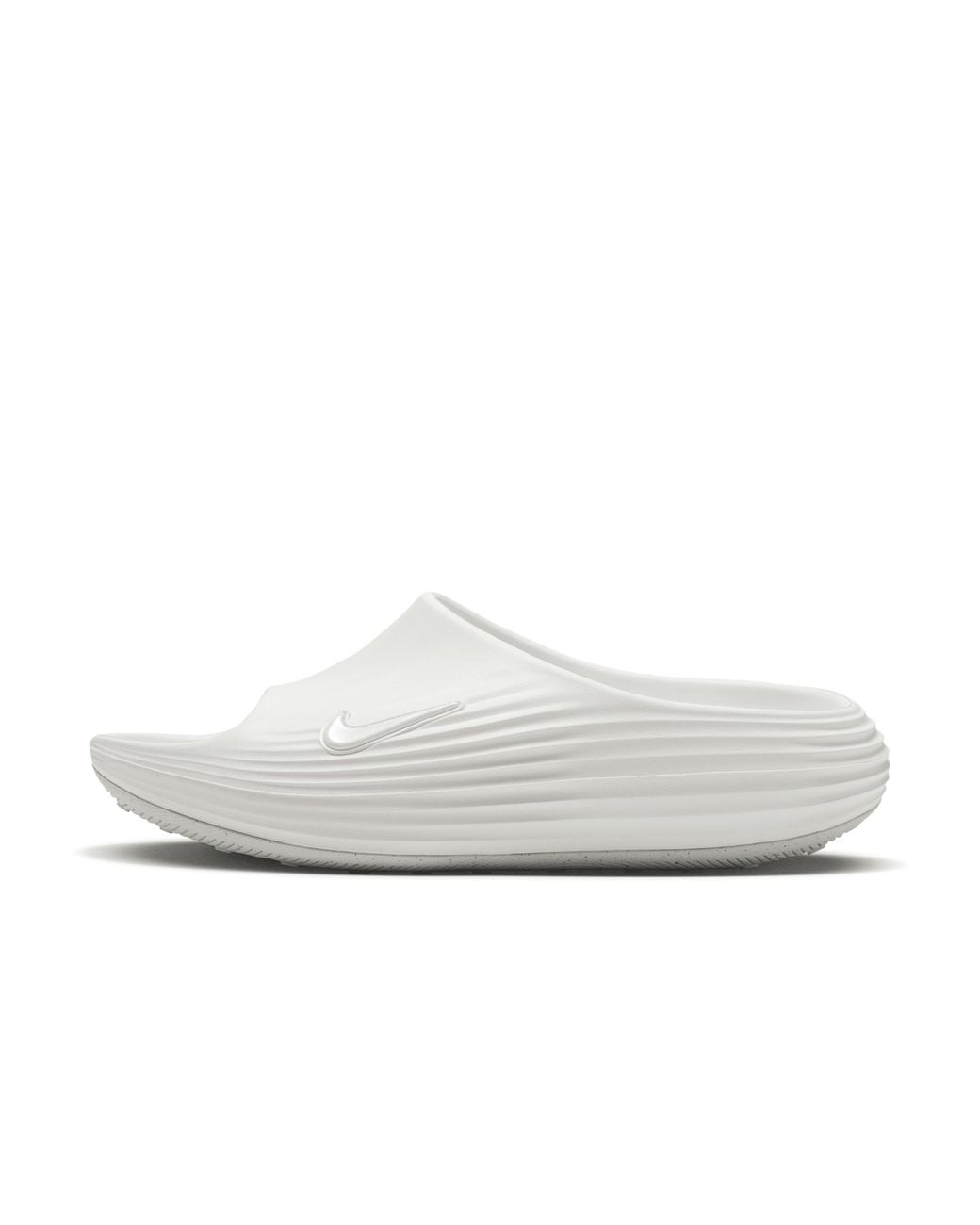 Nike White Reactx Rejuven8 Slides