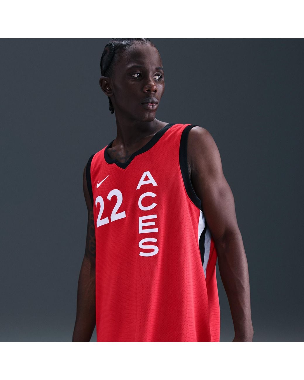 Nike Red A'Ja Wilson Las Vegas Aces 2024 Rebel Edition Dri-Fit Wnba Victory Jersey