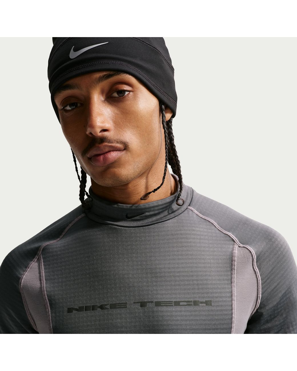 Nike Black Tech Base Layer Long Sleeve Top for men