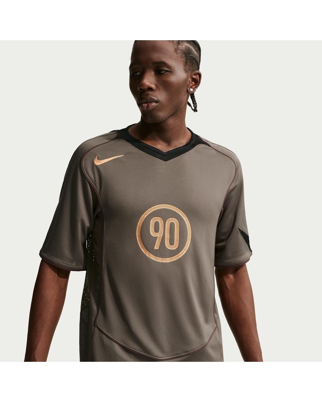 NIKE Total 90 サッカーシャツ ブラウン Nike Total 90 Dri-Fit Short-Sleeve Soccer Top in Brown for Men | Lyst