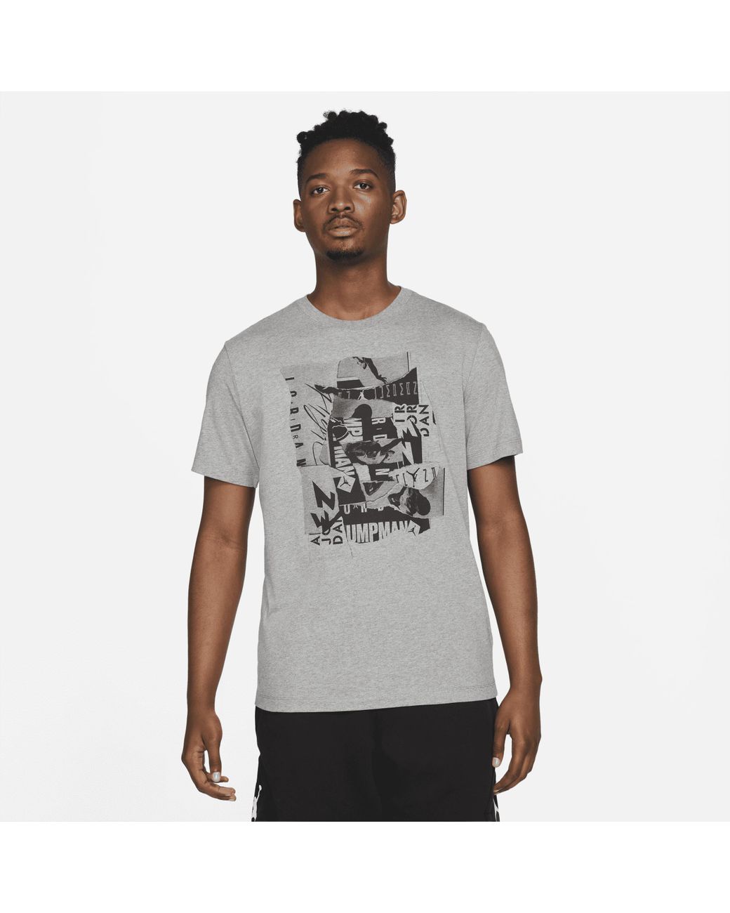 Nike Jordan Jumpman Flight Short-sleeve T-shirt In Grey, in Gray for ...