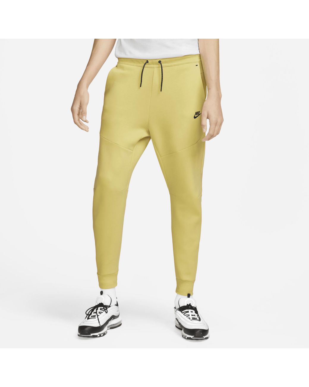 Pantaloni jogger sportswear tech fleece da Uomo di Nike in Giallo | Lyst