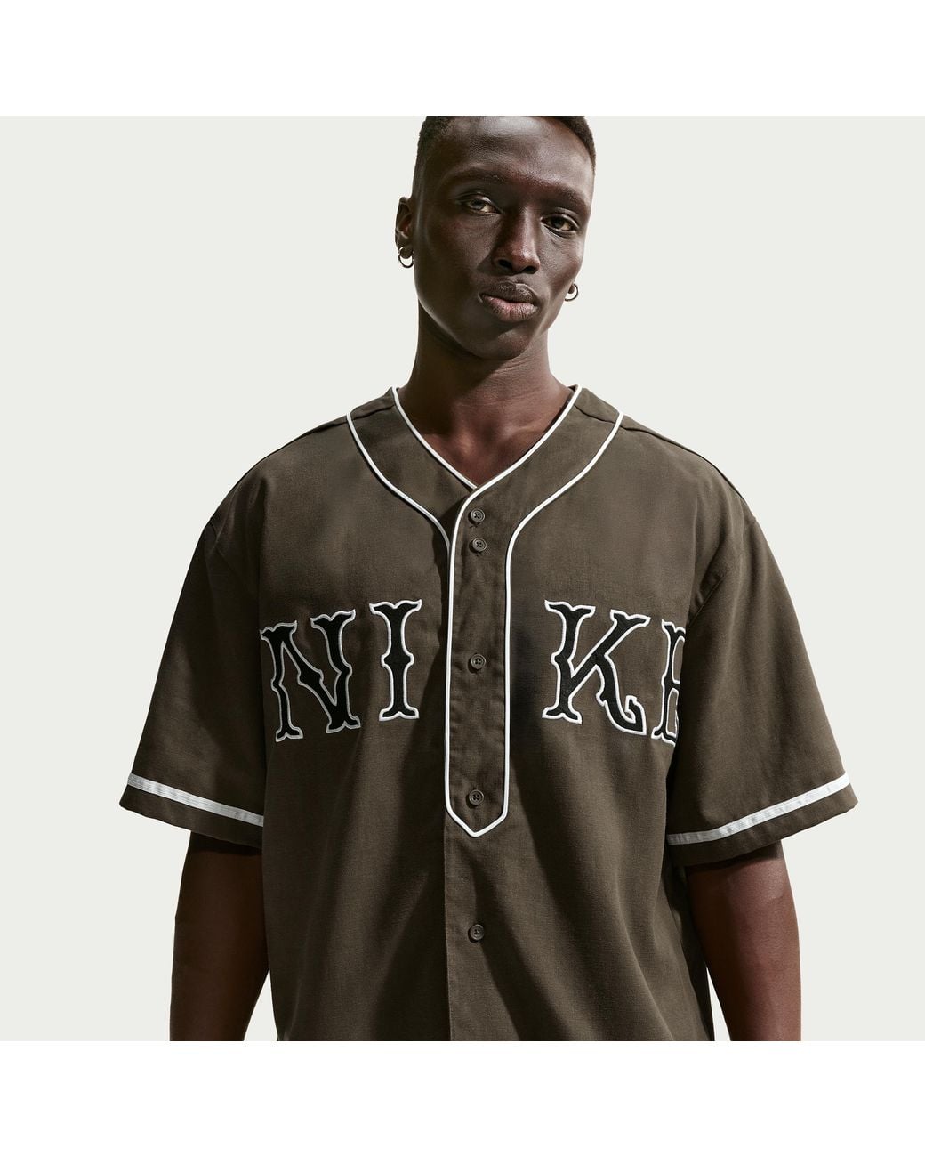 brown nike shirt vintage